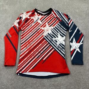 Reusch Patriot II Pro-Fit Long Sleeve Goalkeeper Jersey Adult Size L Red Blue